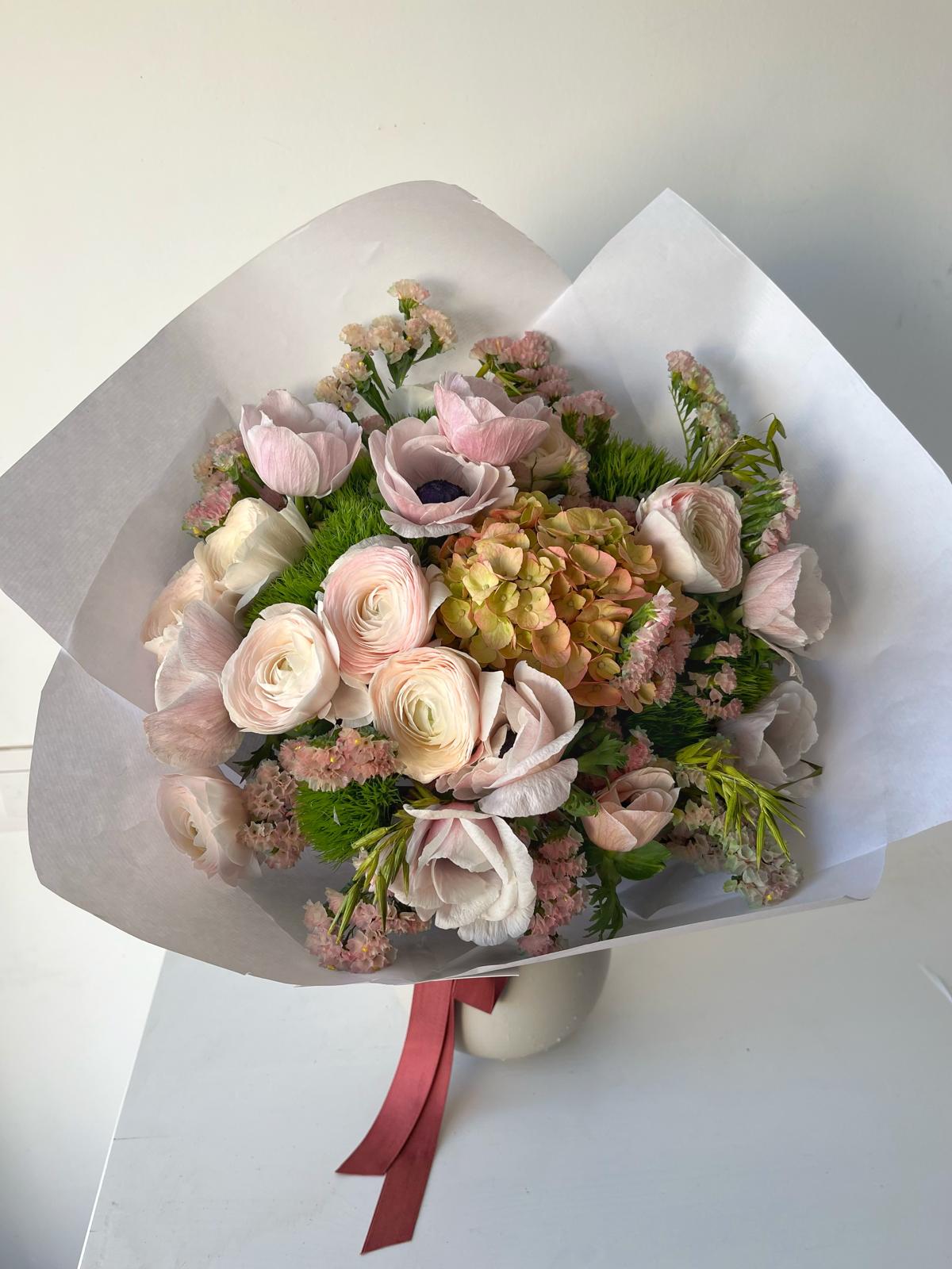 ramo rosa romántico